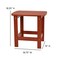 Flash Furniture Red Adirondack Side Table and 2 Chair Set JJ-C14501-2-T14001-RED-GG - alternate 7